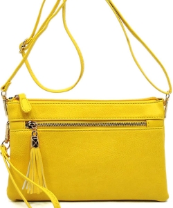 2 Compartments Messager Bag Designer WU021 YELLOW